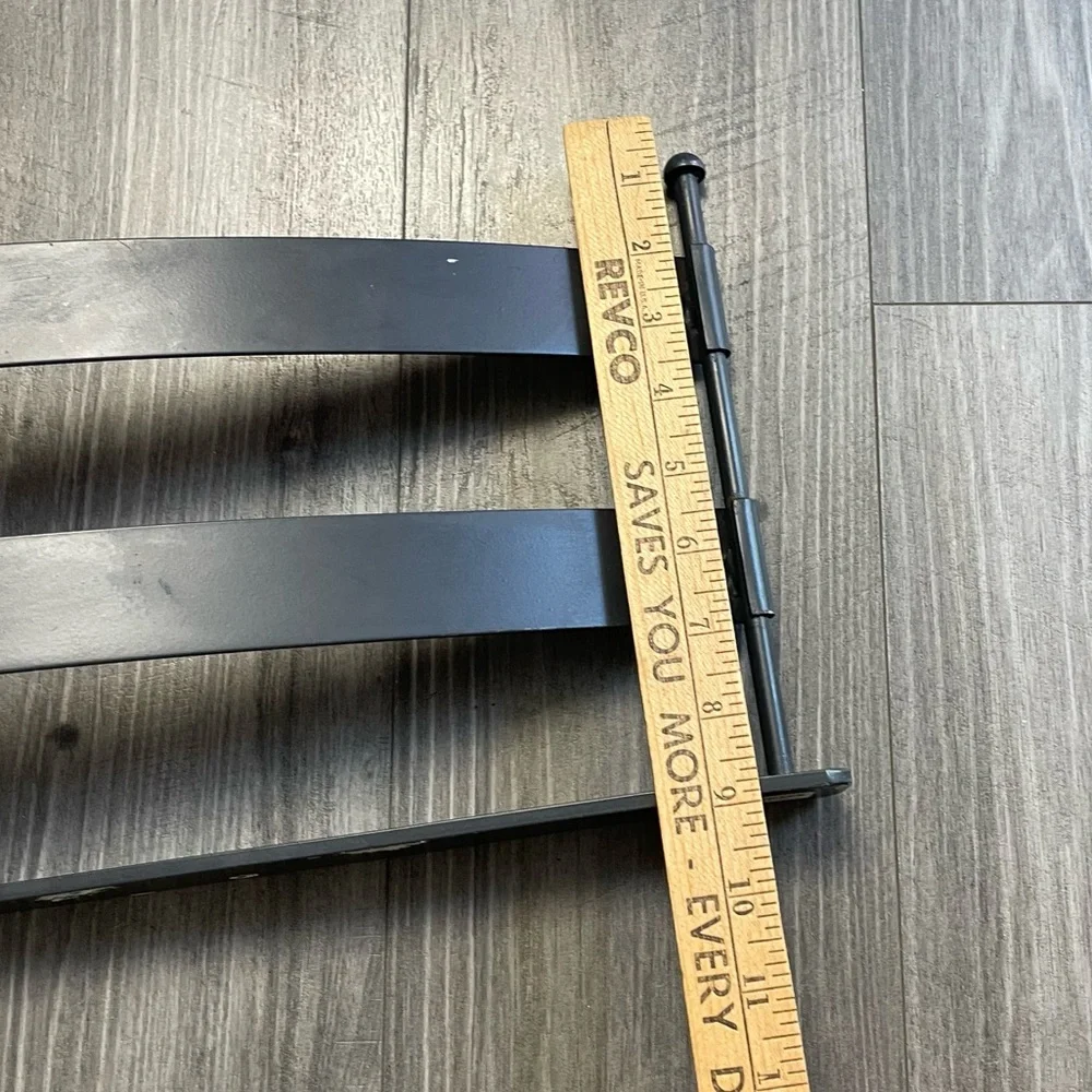 Crate & Barrel Tiburon 8 Bottle Black Metal Wine Rack